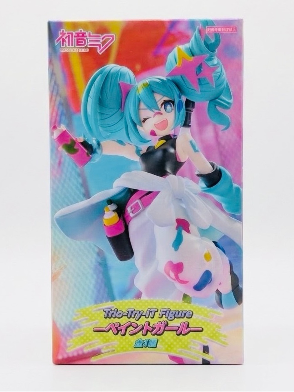 Hatsune Miku Trio-Try-IT Paint Girl Figure โ Teal & Pink